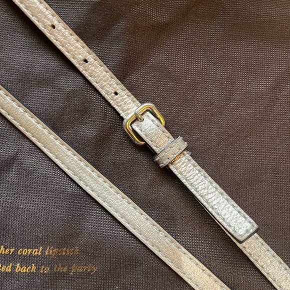 EUC Kate Spade Wellesley Rachelle Gold Leather Handbag - Picture 15 of 16